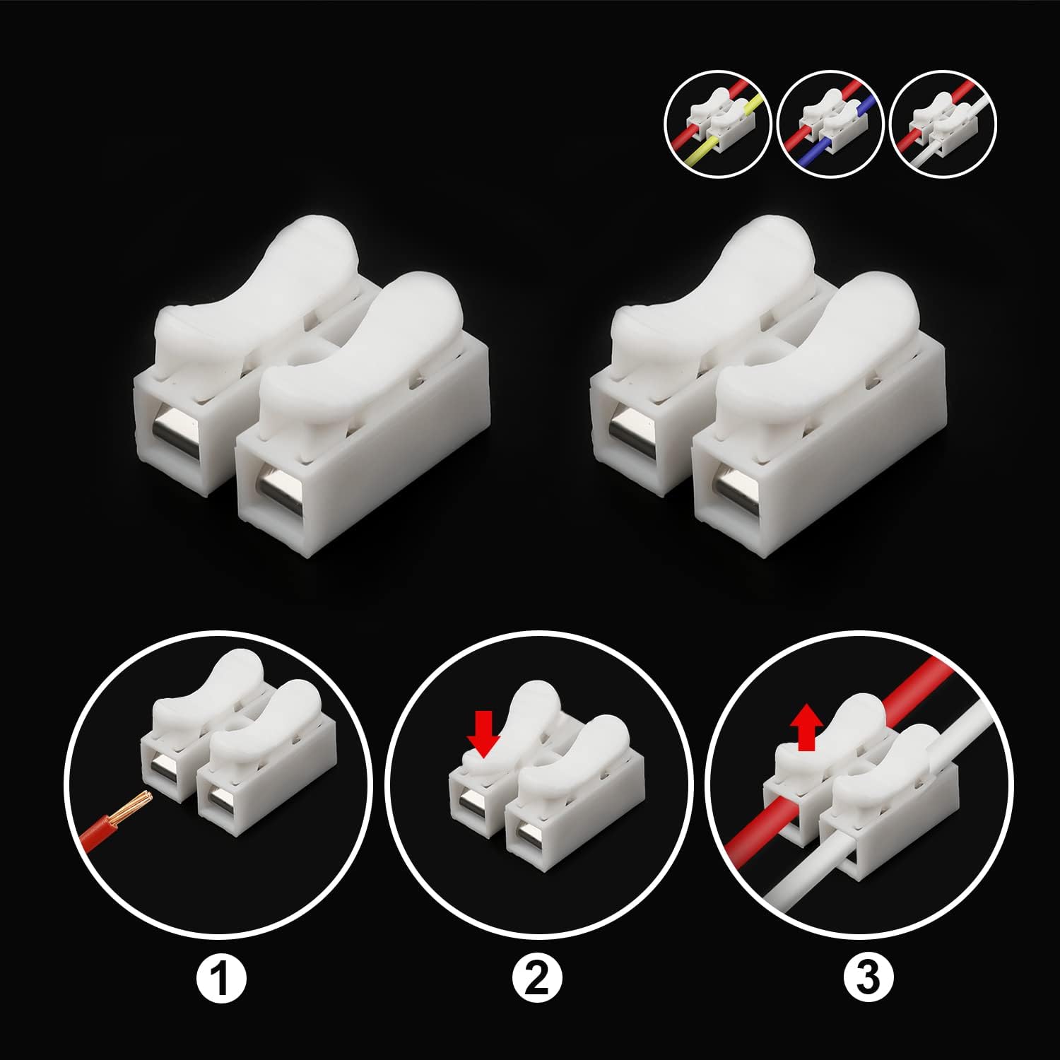 50pcs Push Quick Wire Cable CH - Push Fit Connector 评论和价格